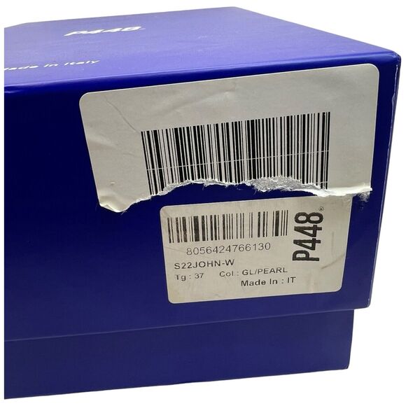 P448 John Sneakers In Glitter Pearl Women’s Size 38 - Picture 10 of 11